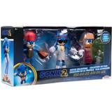 Sonic Actionfigurer Sonic The Hedgehog 2 Movie Collection: 4" Figure Multipack Exclusive