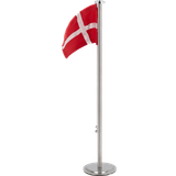 Bomuld - Rød Brugskunst Flagpole Dekorationsfigur 40cm