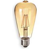 Sylvania LED-pærer Sylvania E27 4,5W 825 LED rustik lyspære guld, klar
