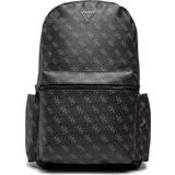 Guess Rygsække Guess Men's Vezzola Logo-Print Faux-Leather Backpack Dark Artic Blue