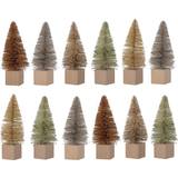 Brun Julepynt Bloomingville ´Ovie´ træer 12 stk Julepynt