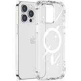 Joyroom Mobilcovers Joyroom iPhone 14 Plus Armored Case with Hooks Clear (MagSafe Compatible)