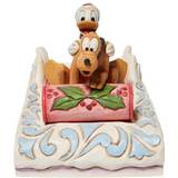 Disney Figurer Disney Mickey & Minnie Mouse Donald & Pluto Sledding Samlerfigurer Unisex multicolor