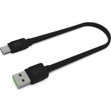 3,0 - Flad Kabler Green Cell Flat USB A-USB C 3.0 0.2m