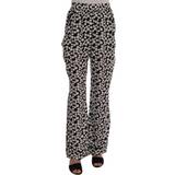 Prikkede - Sort Bukser & Shorts Dolce & Gabbana Polka Dottes Silk Pants