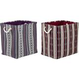 Lilla Opbevaringsbokse Dkd Home Decor Dekorativ boks Polyester EVA Indianer mand (2 enheder) (40 x 30 x 40 cm) Opbevaringsboks