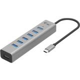 USB-C USB-Hubs I-TEC USB-C Charging Metal HUB 7 Port