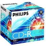 Optisk lagring Philips CD-R 700 MB 52x 10-Pack