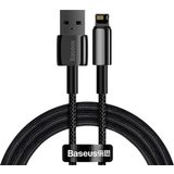 Baseus Rund - USB-kabel Kabler Baseus Tungsten USB A-USB C 2.4A 1m