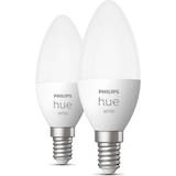 Philips hue e27 2 pack Philips Hue W B39 EU LED Lamps 5.5W E14