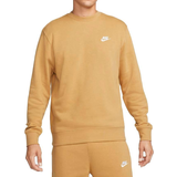 Nike Gul Overdele Nike Sportswear Club Fleece Crew Sweater - Elemental Gold/White