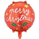 Jul Balloner PartyDeco Merry Christmas Folieballon