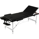 Rød Massage- & Afslapningsprodukter vidaXL Folding Massage Table 3 Sections 110092