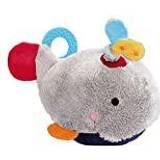 Sigikid Tyggelegetøj Aktivitetslegetøj Sigikid Whale activating cuddly toy with teethers, squeaker, bell, vibration and rustling foil 6m PlayQ