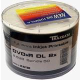 Traxdata DVD Optisk lagring Traxdata DVD+R 8.5 GB 8x 50-Pack