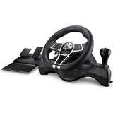 Nintendo switch rat Kyzar Playstation 5 Steering Wheel – Rat & Pedal Set - Black