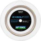 Hvid Badmintonstrenge Yonex Exbolt 63 200m