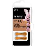 Batterier - Høreapparatbatteri - Orange Batterier & Opladere Duracell A13/DA13/ZL13 Zinc air cells 6