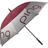 Sølv Paraplyer Ping LADIES DBL CNPY UMBRELLA SILVER/GARNET MR CAMO