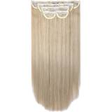 Lullabellz Super Thick Straight Clip In Hair Extensions 22 inch California Blonde 5-pack