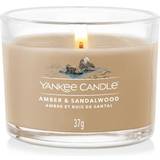 Yankee Candle Paraffin Lysestager, Lys & Dufte Yankee Candle Amber & Sandalwood Duftlys 37g