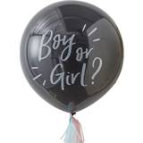 Ginger Ray Latex Ballons Boy or Girl Black