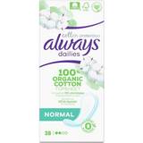 Always Menstruationsbeskyttelse Always Dailies Organic Cotton Protection Normal 28-pack 28-pack