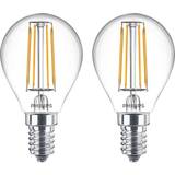 Lyskilder Philips 8.2cm LED Lamps 4.3W E14 2-pack