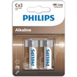 Philips Batterier & Opladere Philips LR14A2B/10 Alkaline C Batteri 2-stk