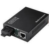 Digitus Netværkskort & Bluetooth-adaptere Digitus DN-82020-1 fibermedieomformer 10Mb LAN, 100Mb LAN