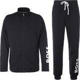 Elastan/Lycra/Spandex - Lynlås Jumpsuits & Overalls HUGO BOSS Contrast Logo Stretch Lounge Tracksuit - Black