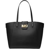 Brun - Trykknap Tote Bag & Shopper tasker Michael Kors Karlie Large Pebbled Leather Tote Bag
