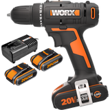 Worx Bore- & Skruemaskiner Worx WX100.3 (2x2.0Ah)
