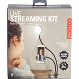 Mikrofon tilbehør Kikkerland 2-i-1 Live Streaming Kit Telefonholder