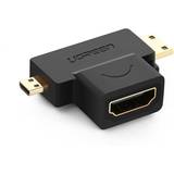 HDMI Mini - Han - Han Kabler Ugreen HDMI-Micro HDMI/Mini HDMI M-F Adapter