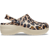 Crocs Beige Sko Crocs Classic Platform - Bone/Leopard