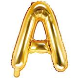 PartyDeco Letter Balloons A 35cm Gold