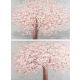 Pink Billeder Dkd Home Decor Træ (120 x 3,5 x 80 cm) (2 enheder) Billede