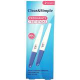 Sundhedsplejeprodukter Clear & Simple Pregnancy Test Sticks 2-pack