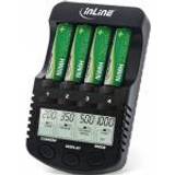 Batteriopladere - NiMH Batterier & Opladere InLine 01287 batterioplader Husholdningsbatteri AC DC (01287)