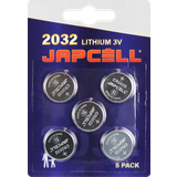 Japcell Lithium CR2032 batterier 5stk