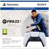 14 - Hovedtelefonstik Gamepads Sony PlayStation 5 DualSense Controller with FIFA 23 Voucher - White