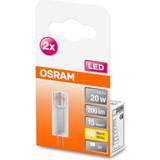 Osram led g4 Osram LED-stiftsokkelpære G4 1,8W 2700K klar 2stk