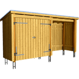 Opbevaring & Udhuse Plus Nordic Multi havehus 2 moduler ubehandlet åben dør (Areal )