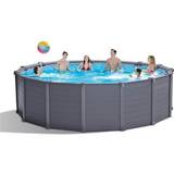 Fritstående pools Intex Graphite Gray Panel Pool Sæt, 16.805L, 478x124 cm