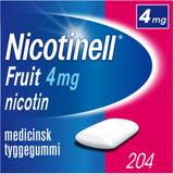 Nicotinell tyggegummi 4 mg Nicotinell Tyggegummi Fruit 4 mg 204 stk.