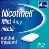 Nicotinell tyggegummi Nicotinell Mint 4mg Tyggegummi 204 stk Tyggegummi