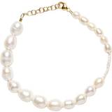 Hvid Armbånd Cloud Bracelet - Gold/Pearl