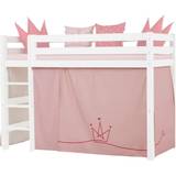 Pink Gardiner Børneværelse HoppeKids PRINCESS forhæng til seng Flere størrelser