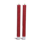 Rød Lysestager, Lys & Dufte Dacore Stagelys LED-lys 18cm 2stk